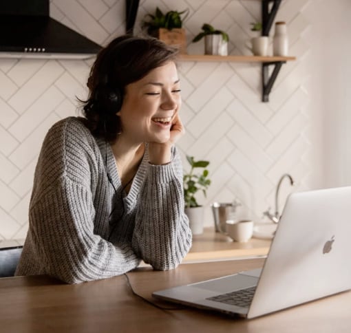 Woman on videocall